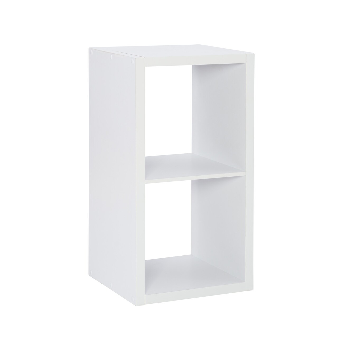 Contemporary Home Living Two Cube Storage Cabinet - 30" - White
